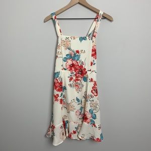 Off white floral dress